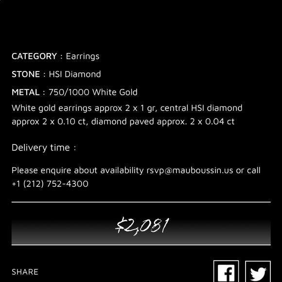 MAUBOUSSIN Chance of Love diamond ring & studs set - Picture 13 of 13